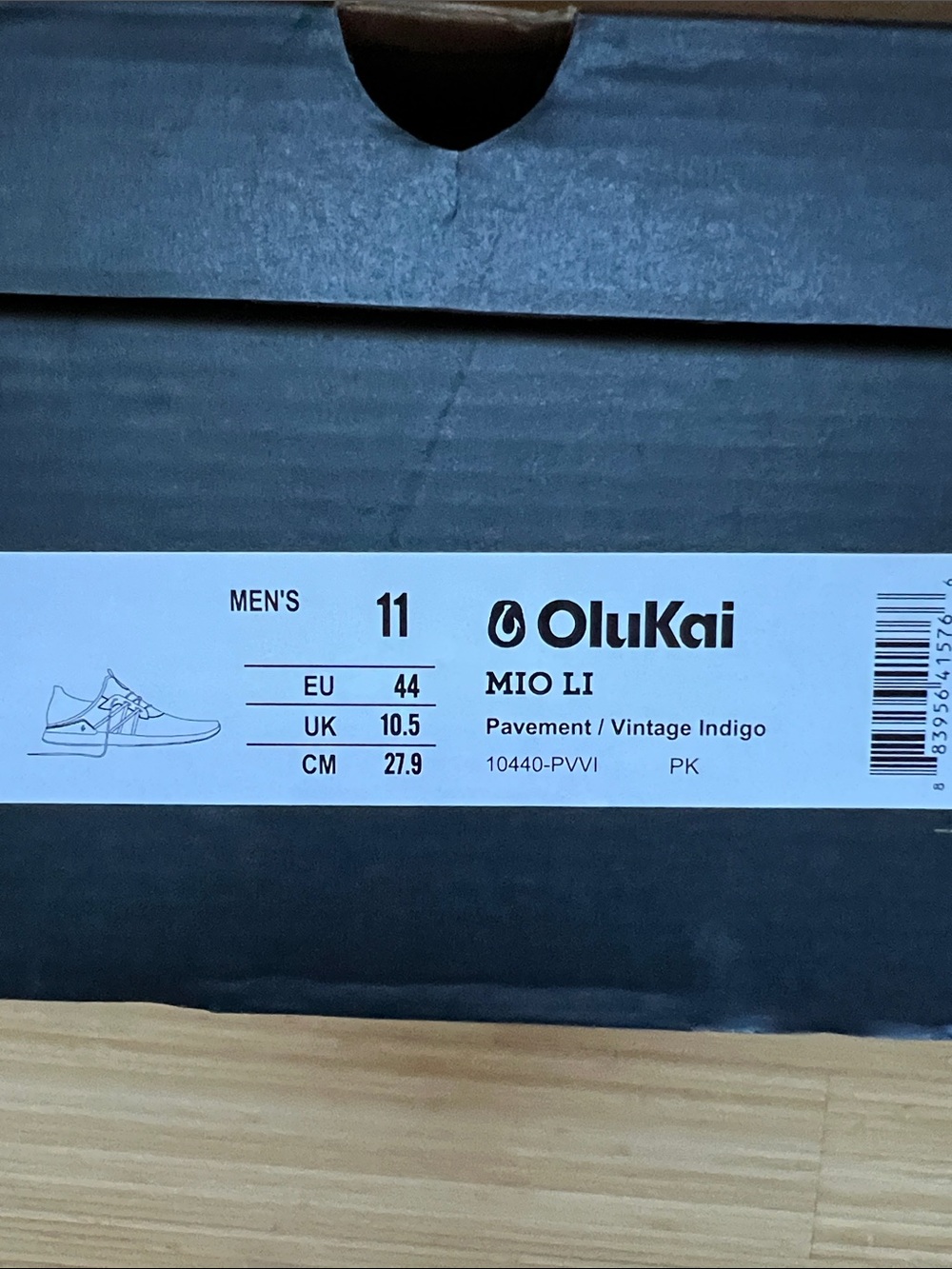 OluKai Mio Li Grey Pavement Vintage  Indigo Size 11 - Picture 6 of 6